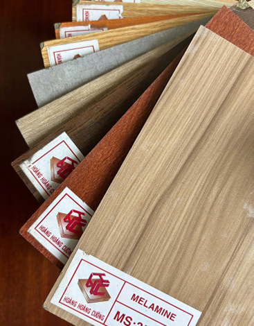 Melamine coated