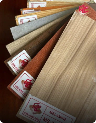 Melamine coated